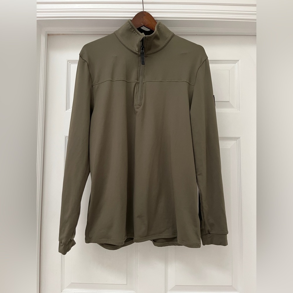 Mckinley Men's Olive Green Quarter-Zip Pullover men’s XL
